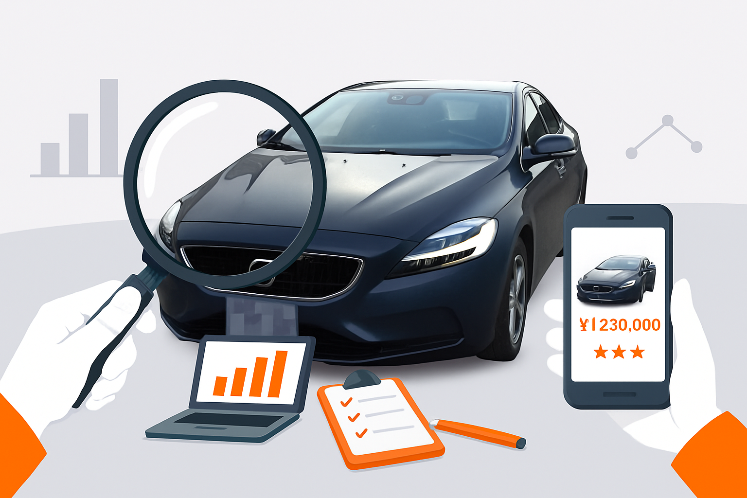 ボルボ Ｖ４０の買取相場推移イメージ