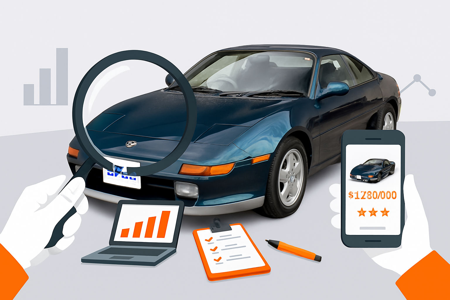 ＭＲ２の買取相場推移イメージ
