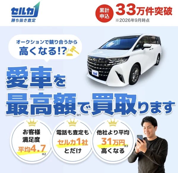 セルカで業者が競り合うイメージ